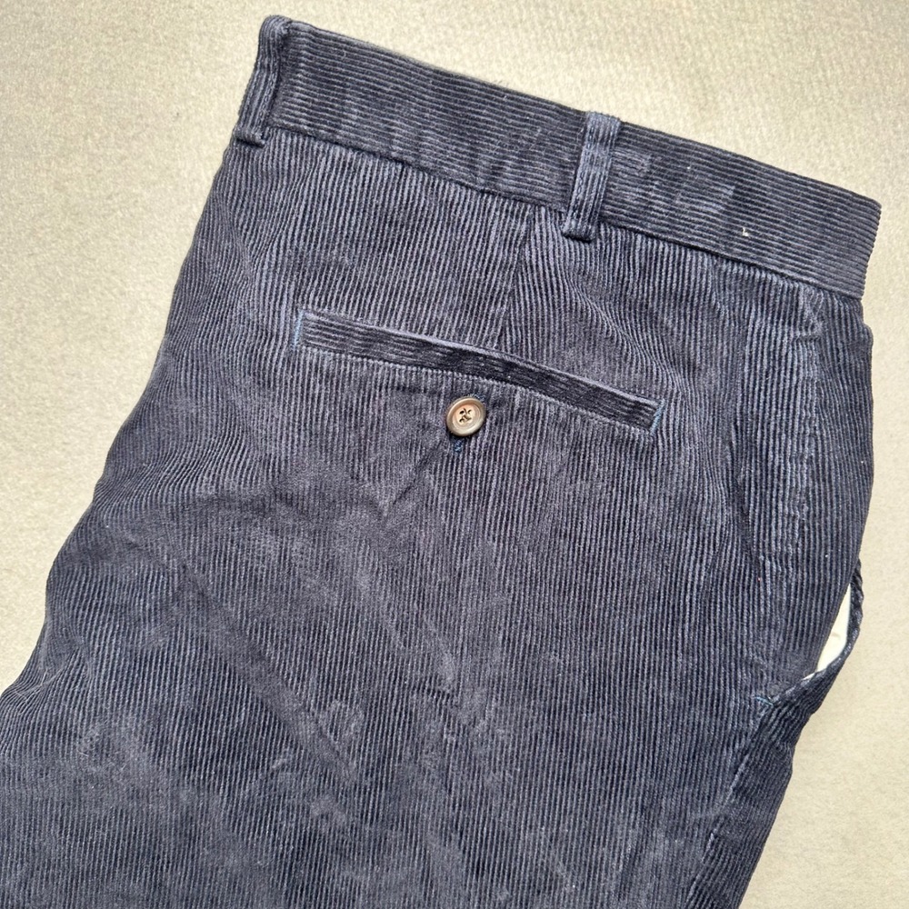 Lauren Ralph Lauren Corduroy Pants Mens 38x32 Navy Blue Straight Leg Cotton